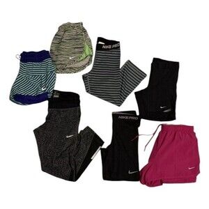 Nike small S 2 Capris 5 shorts Lot workout Running Jogging